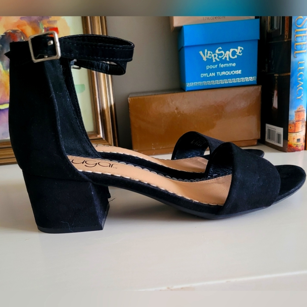 Black Suede Prom shoes
